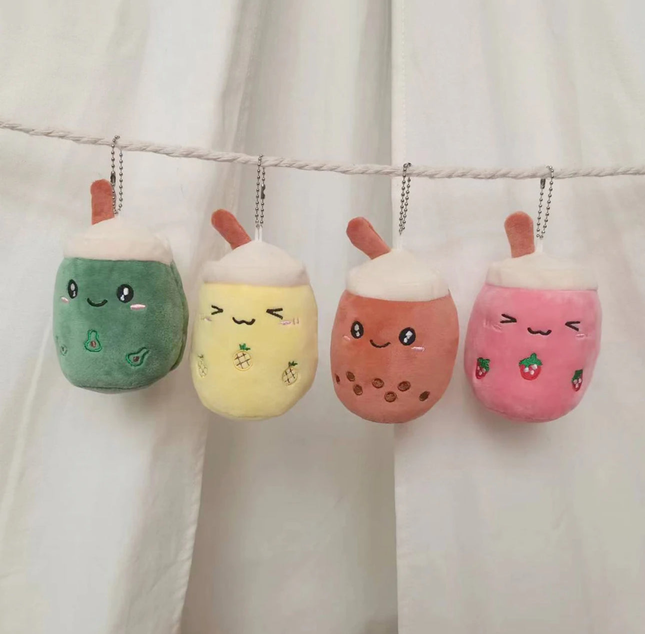 Boba Milk Tea Keychain