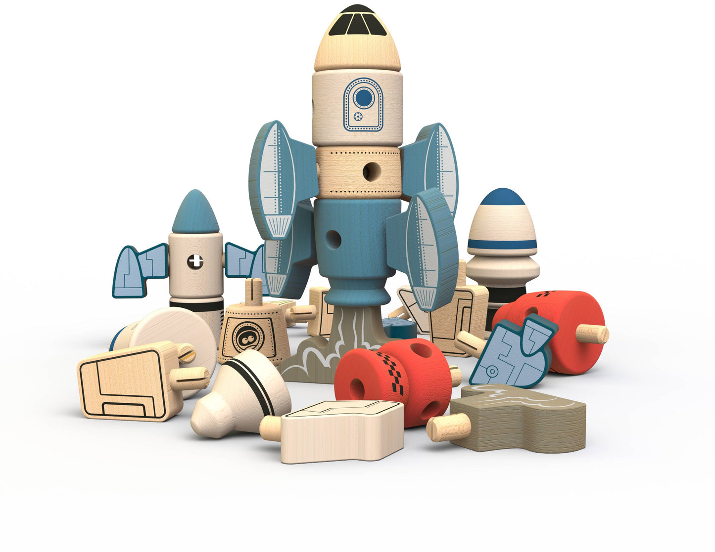 Tinker Totter Rockets - 31 Piece Character Playset