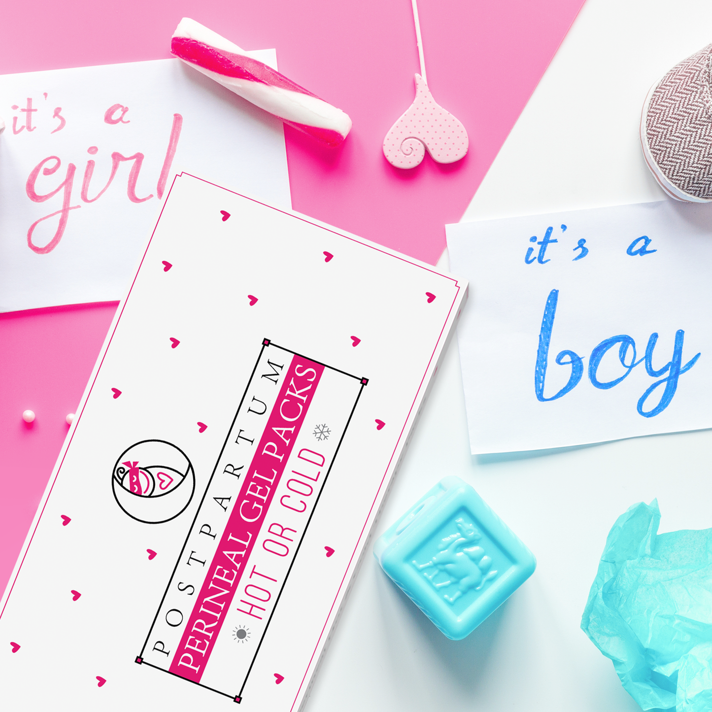 Ninja Mama Reusable Perineal Ice and Heat Therapy Packs.