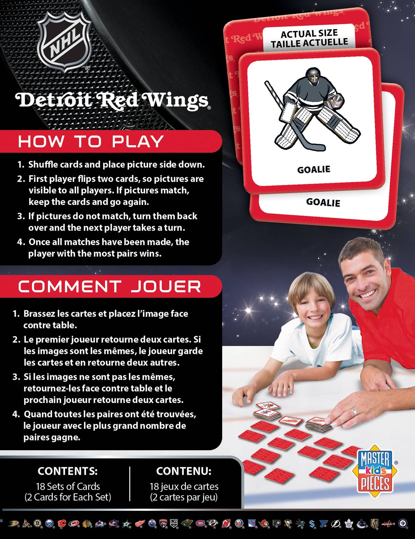 Detroit Red Wings Matching Game