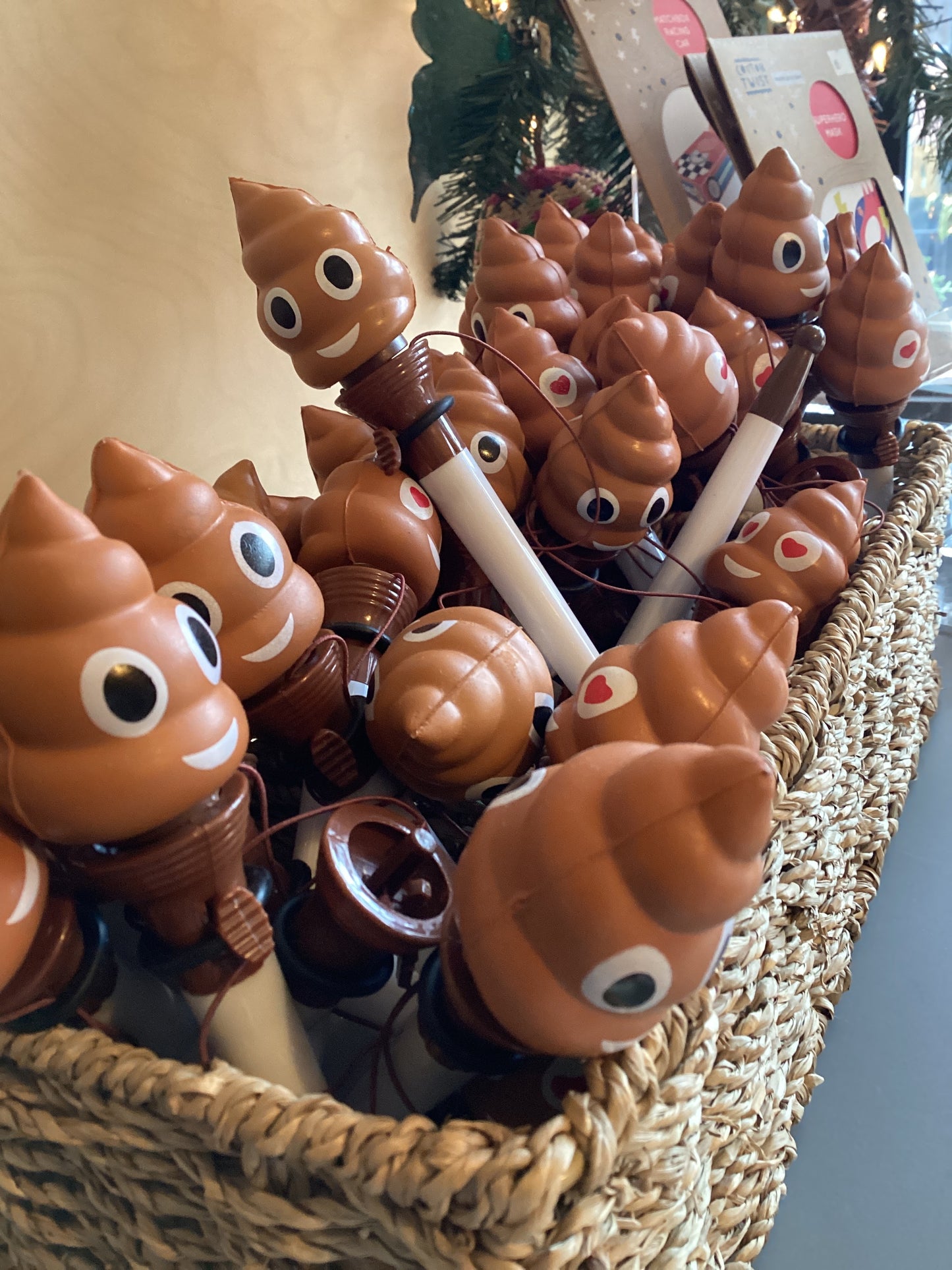 Poop emoji pen