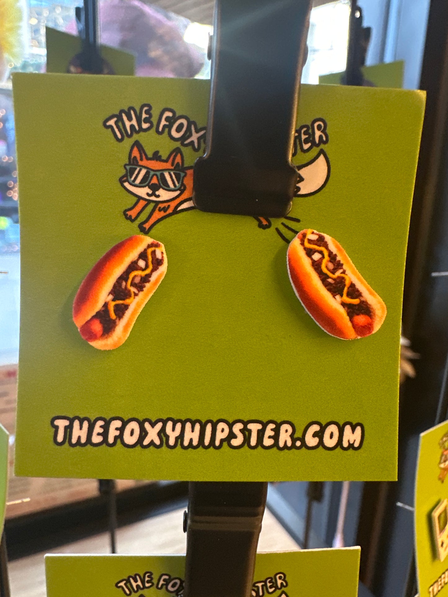 Coney hot dog earring
