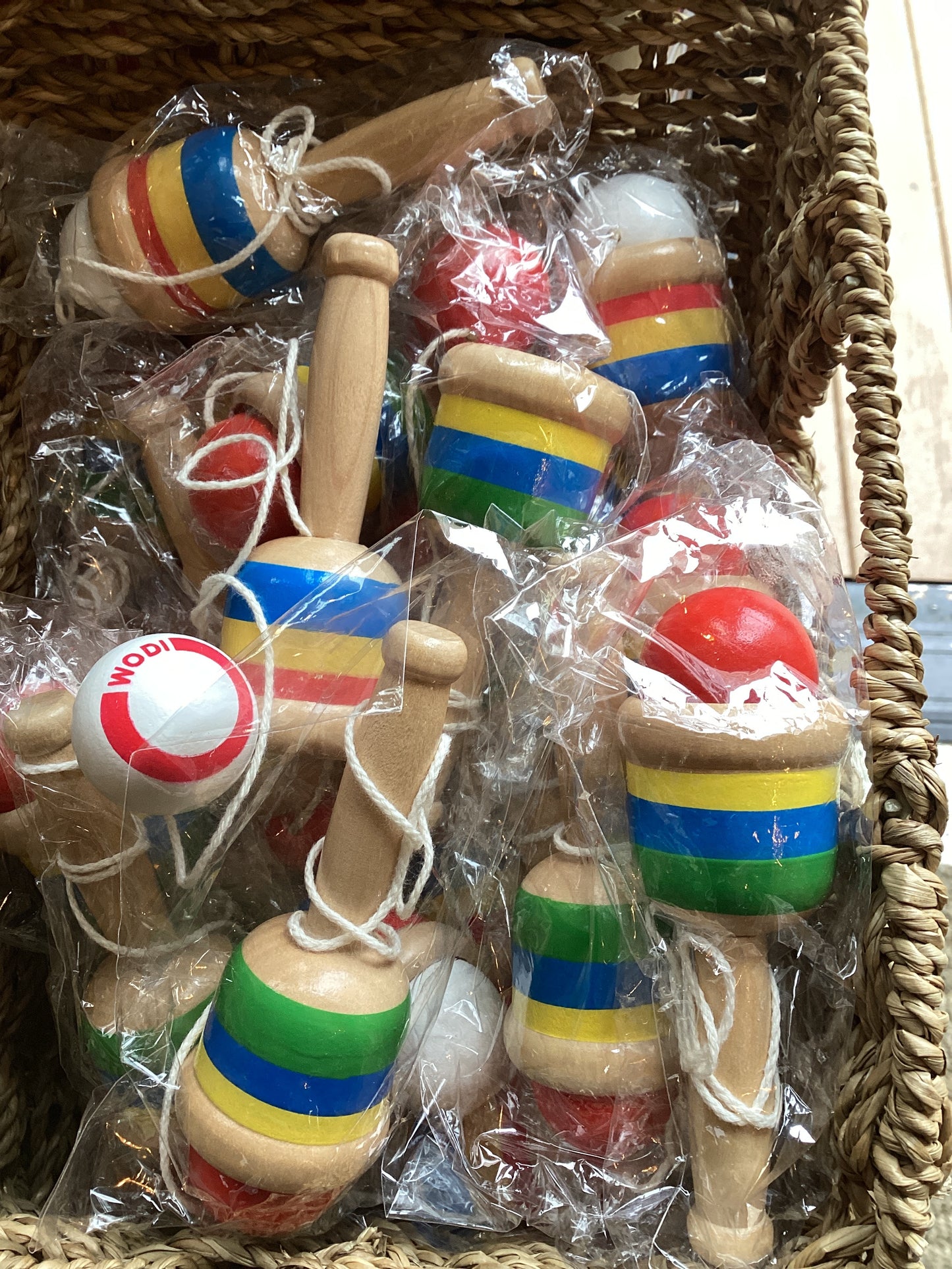 Wooden catch ball