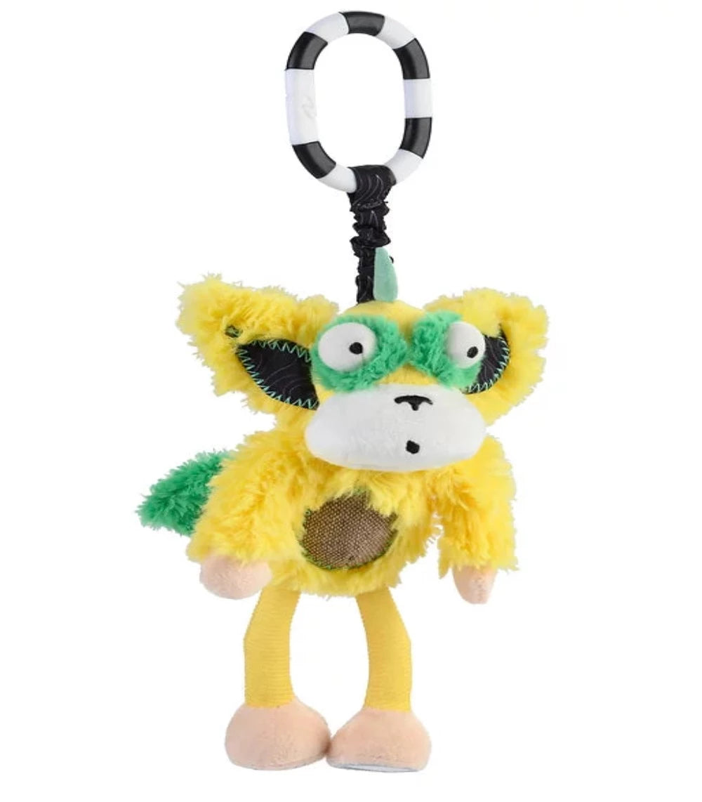 Marley the Horn Headed Monkey Chime & See Attachable Hanging Activity Toy