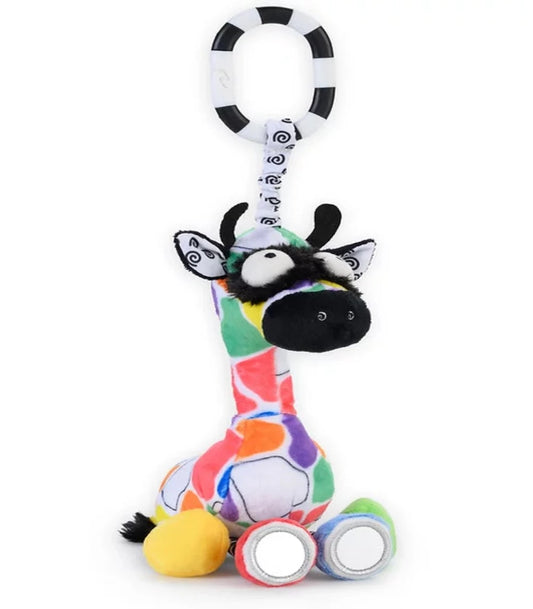 Jaffy the Fringe Footed Giraffe Chime & See Attachable Hanging Activity Toy