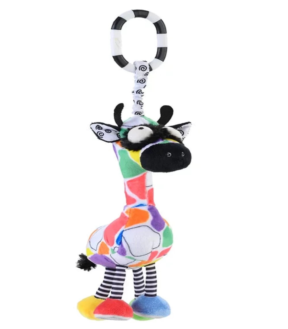 Jaffy the Fringe Footed Giraffe Chime & See Attachable Hanging Activity Toy