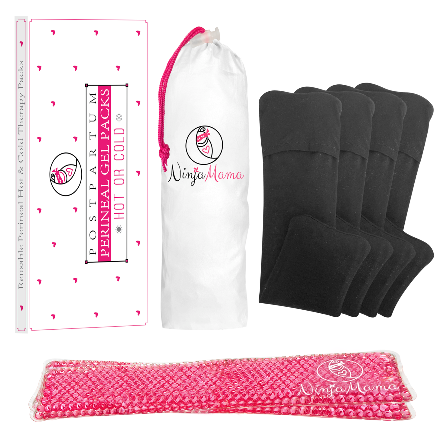 Ninja Mama Reusable Perineal Ice and Heat Therapy Packs.