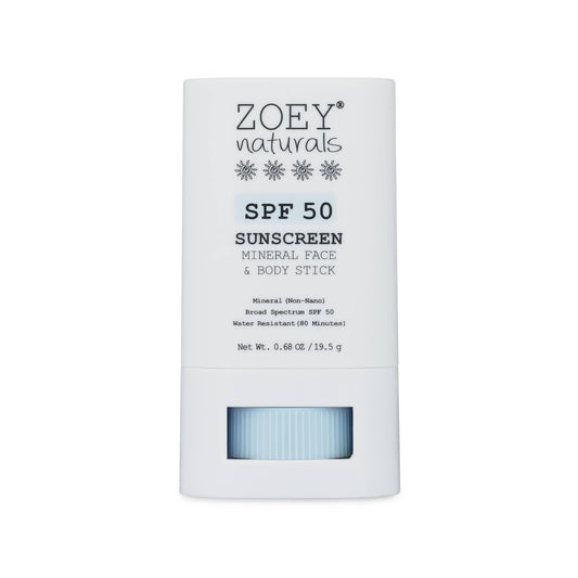 Zoey Naturals Fragrance Free SPF 50 Mineral Sunscreen Stick