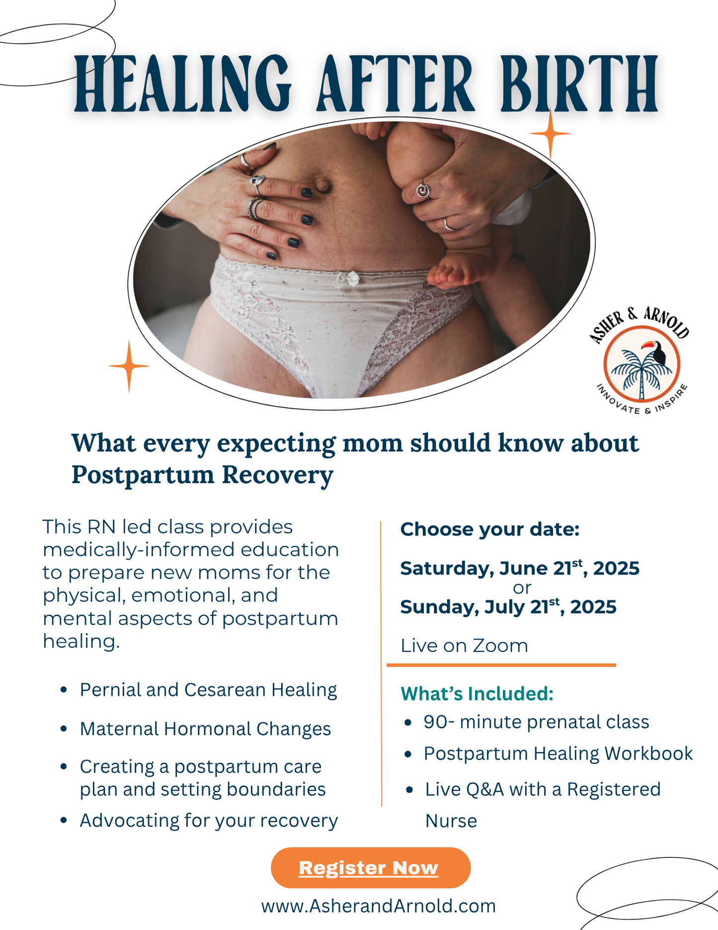 Healing After Birth: A Live Group Class for Expecting Moms