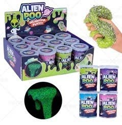 Alien Poo Glow in the Dark Mix-in Slime