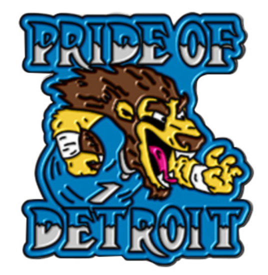 Pride of Detroit Lions Enamel Pin