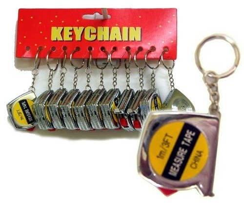 Mini Tape Measure Keychain