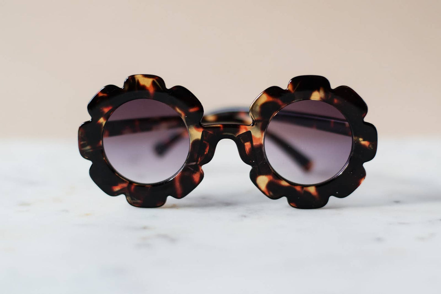 Toddler & Kid Amber Tortoise Daisy Sunglasses