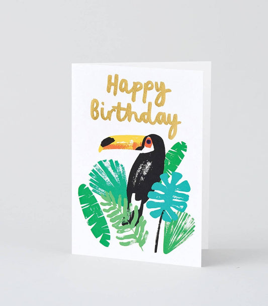 'Happy Birthday Toucan' Foiled Greetings Card