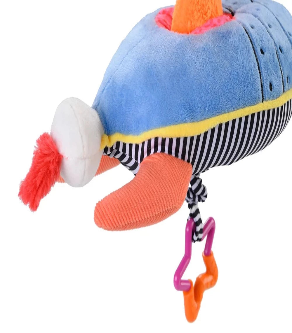 Ollie the Oddball Oddbird Rocket Ship Musical Pull Toy