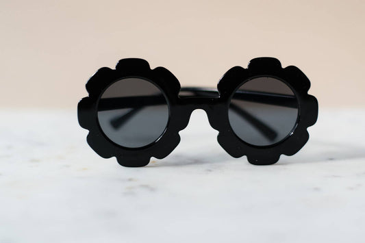 Toddler & Kid Black Daisy Sunglasses